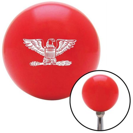 White Coast Guard Captain Eagle Red Shift Knob with M16 x 1.5 Insert Shifter Auto Brody