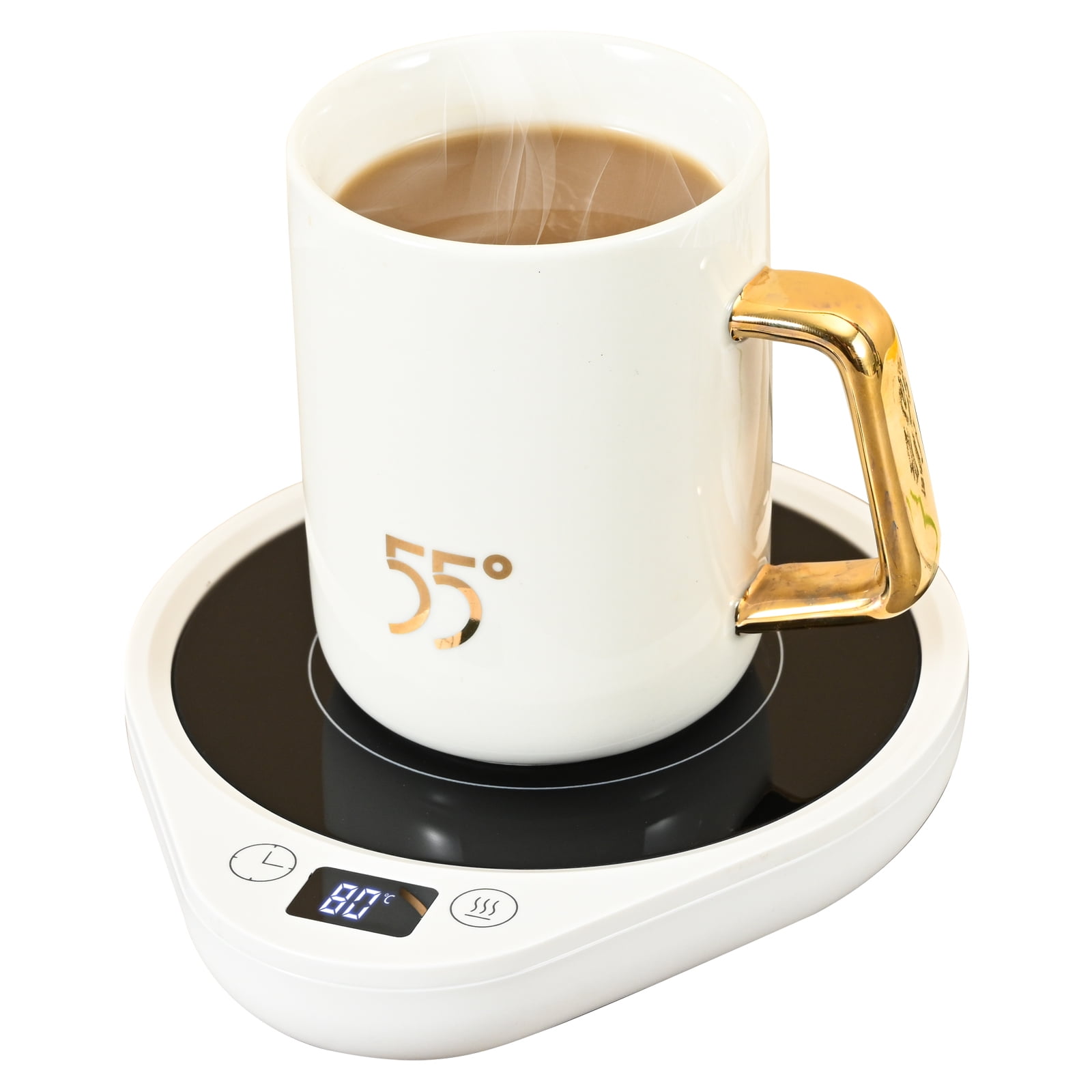 Coffee Mug Warmer - Coffee Warmer for Desk 2-12 Hrs Timer Auto Shut Off -  Electric Cup Warmer with 3-Temperature Settings (Up to 170℉/75°C) -  Beverage