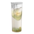 thumbnail image 1 of White Cold Water Pitcher 1L with Lid for Kitchen Refrigerator, Perfect for Iced Coffee Lemonade Infused Drinks, Durable Plastic Easy Clean Design, Food Grade Safe for Home and Party Use, 1 of 5