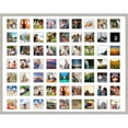 thumbnail image 1 of White Collage Frame With Mat - 31x40 Frame For (63) 4" x 4" Photos  - Great for Instagram Pictures, 1 of 7