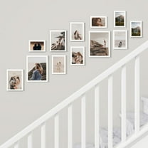White Collage Picture Frames Set of 12, 8x10, 6x8, 5x7, 4x6 Photo Frames for Wall or Tabletop Display