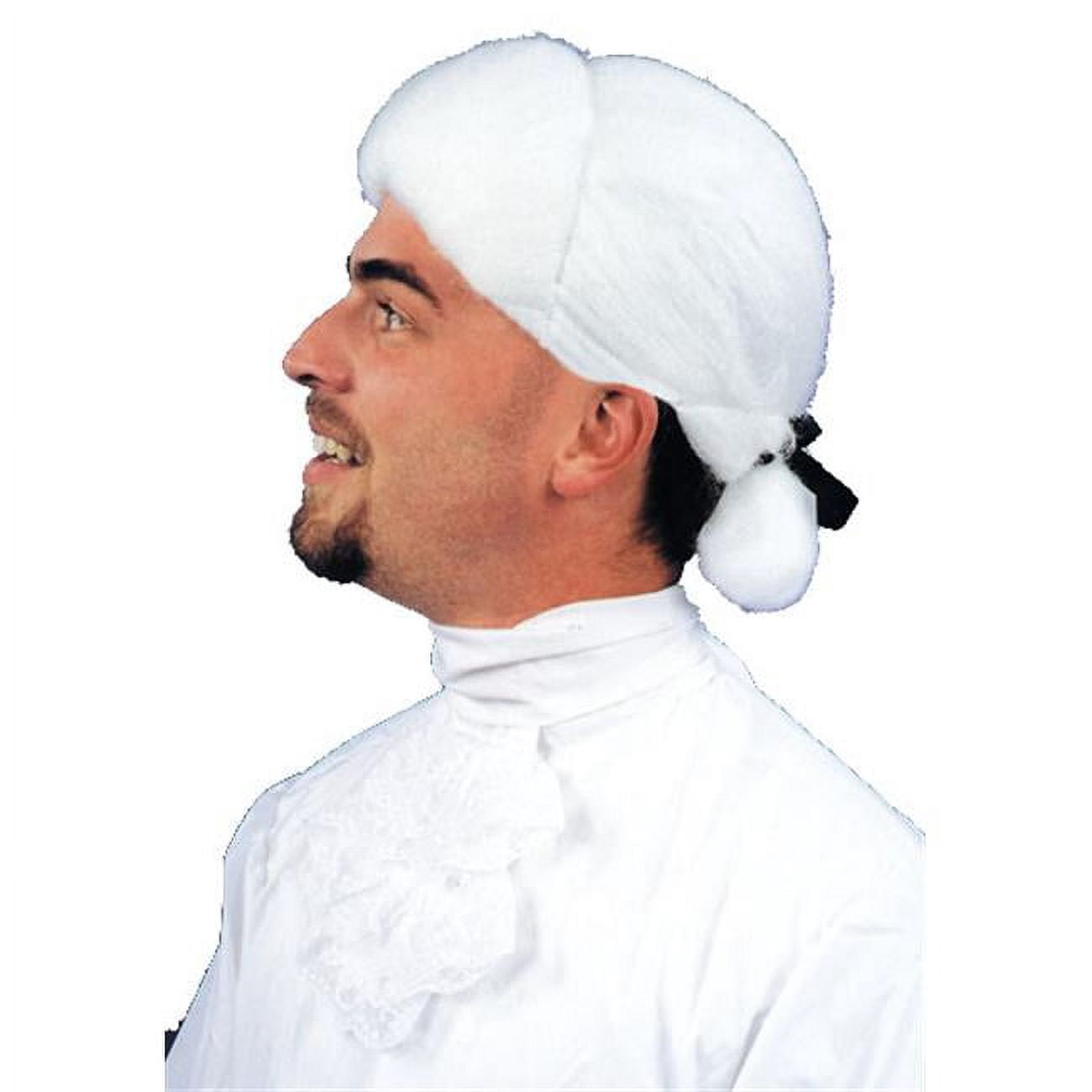 White Colonial Man Wig Adult Halloween Accessory