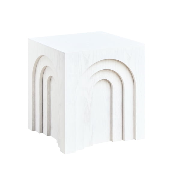 White Color, 17.71in Height - Display Magazines - Living Room Reading Nook - Modern Look