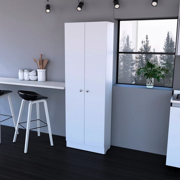 White Color + Ample Shelving - Kitchen Use, Bring a Bright and Organized Vibe