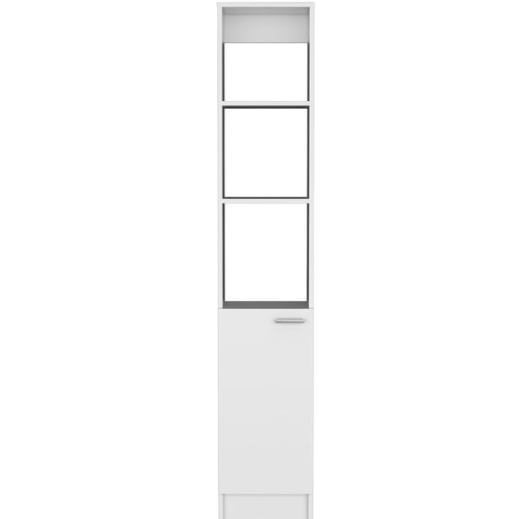 White Color Finish - Hidden Shelf for Privacy - Bathroom & Additional Storage - Aesthetic Storage Solution