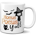 thumbnail image 1 of White Color Hocus Pocus Coffee Mug 11 oz Witch Halloween Theme Gift Ceramic Cup, 1 of 5