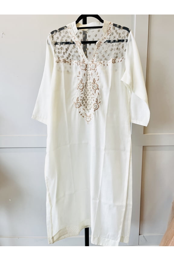 White Color Kurti set