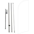 thumbnail image 1 of White Color Medium Size Feather Banner Swooper Flag Sigh with Flag Pole Kit and Ground Spike, 8 feet Tall, 1 of 3