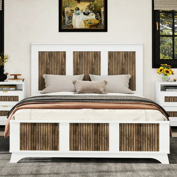 White Color - Plywood Slats for Support - Bedroom Transformation - Long - term Use