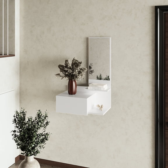 White Color Scheme - Drawer for Hidden Storage - In Bathrooms - Hide Messy Items