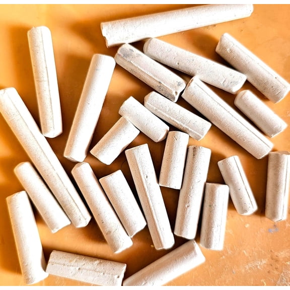 White Colored Chalk Pieces Tukda, Crumbs For Rangoli Floor Designs