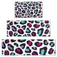 thumbnail image 1 of White and Colorful Of Leopard Print Kitchen Rugs Sets Of 3,Kitchen Runner Rugs Non Skid Washable,Decorative Kitchen Floor Mats for Kitchen,Sink,Laundry,17"x30"+ 17"x47" + 17"x59", 1 of 6