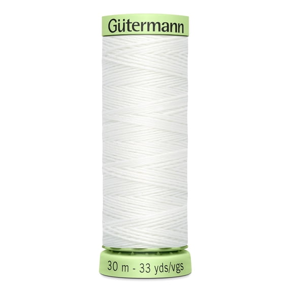 White Colour 800 Gutermann Top Stitch Sewing Thread Extra Strong Thick ...