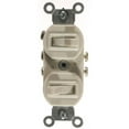 thumbnail image 1 of White Commercial Grade 3-Way AC Combination Switch Toggle, 1 of 1