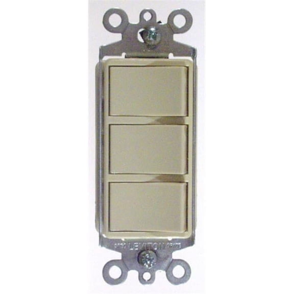White Commercial Grade Decora AC Combination Switch Ro - White
