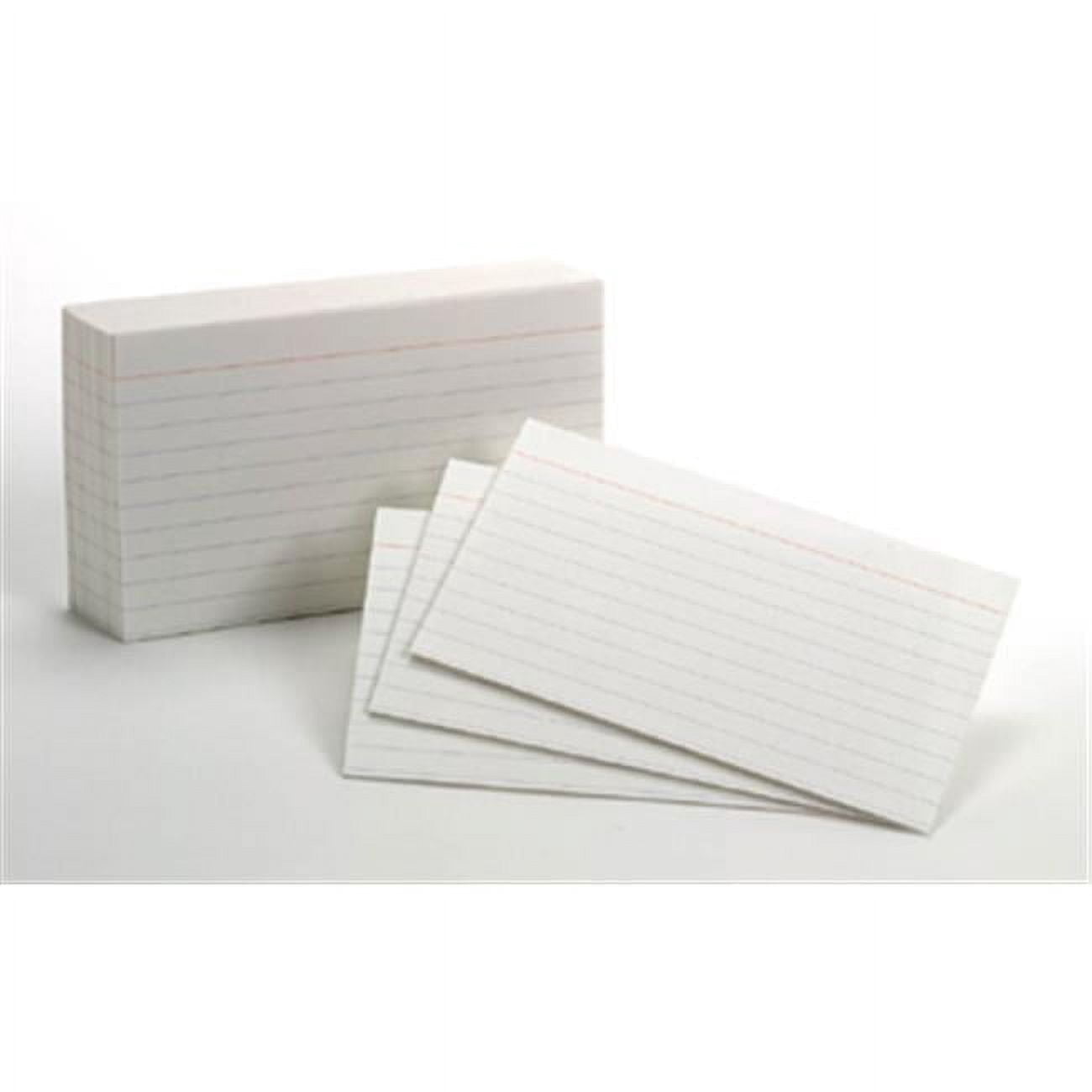 White Commercial Index 1000 Ct 3X5 Ruled Cards