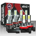 thumbnail image 1 of White Compatible for Toyota Rav4 2006-2012 LED Headlight+Fog Light 6 Bulb Combo Kit 6000K, 1 of 12