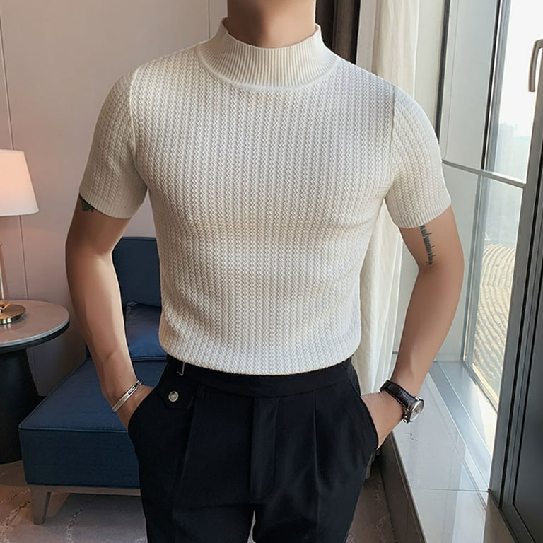 https://i5.walmartimages.com/seo/White-Compression-Shirts-For-Men-Men-Half-Turtleneck-Casual-Fashion-Knitted-Bottoming-Shirt-Tops-Knitted-Short-Sleeve-T-Shirt-Casual-Comfortable-Tee_e8cee309-6a35-498e-9cdd-03f39830bebb.6c085538f9d3350542b8db599ab22a31.jpeg?odnHeight=768&odnWidth=768&odnBg=FFFFFF