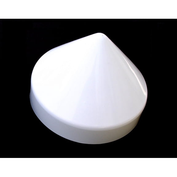 White Cone Dock Piling Cap / Piling Cover From 6" to 13" - White 7 Inch Piling Cap