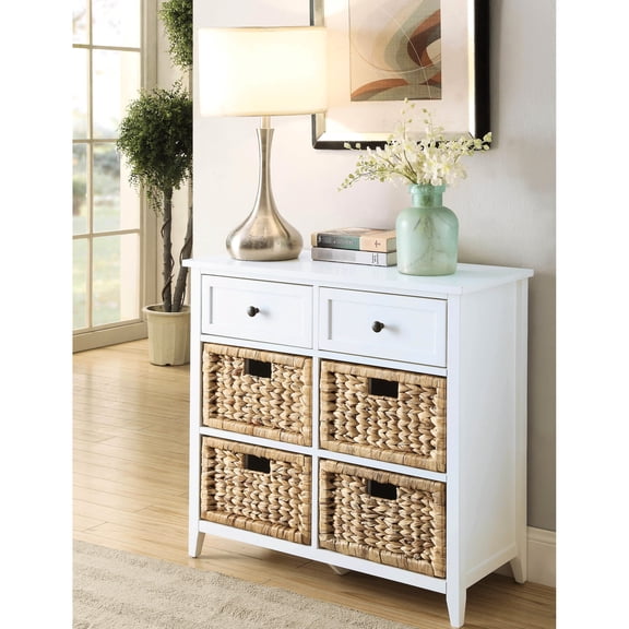 White Console Cabinet With Functional Drawer Mechanisms And Storage Charming Table In Spacious Interior Drawers