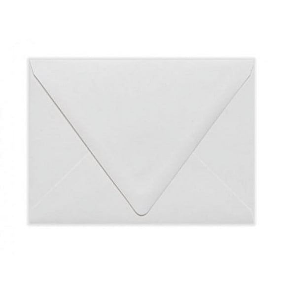 White Contour Flap Envelopes on 80Lb - 50 per pack (A2 - 4 3/8 x 5 3/4)