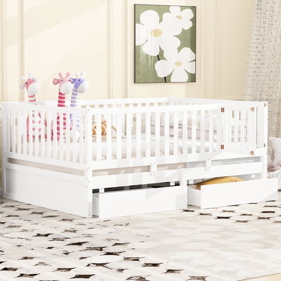 White - Convertible Design and Comfortable Sleep - Family Bedroom - Ideal Addition