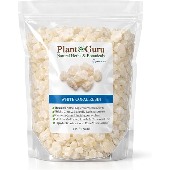 White Copal Resin Incense 1 lb. - 100% Pure Natural Gum Dammar Tree Sap Copal Blanco
