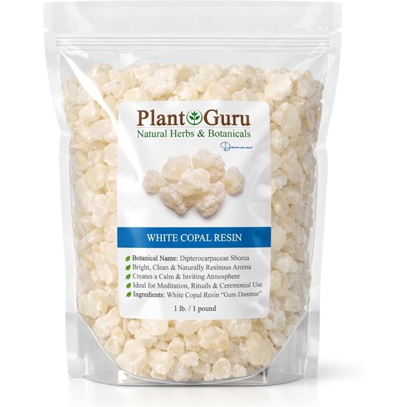 White Copal Resin Incense 1 lb. - 100% Pure Natural Gum Dammar Tree Sap Copal Blanco