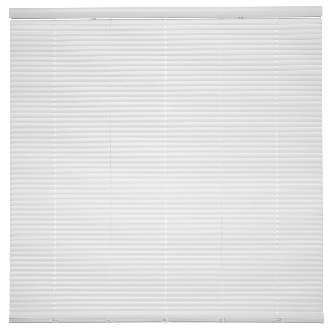 White Cordless 1 in. Duplex Room Darkening Mini Blind 38" W x 64" L