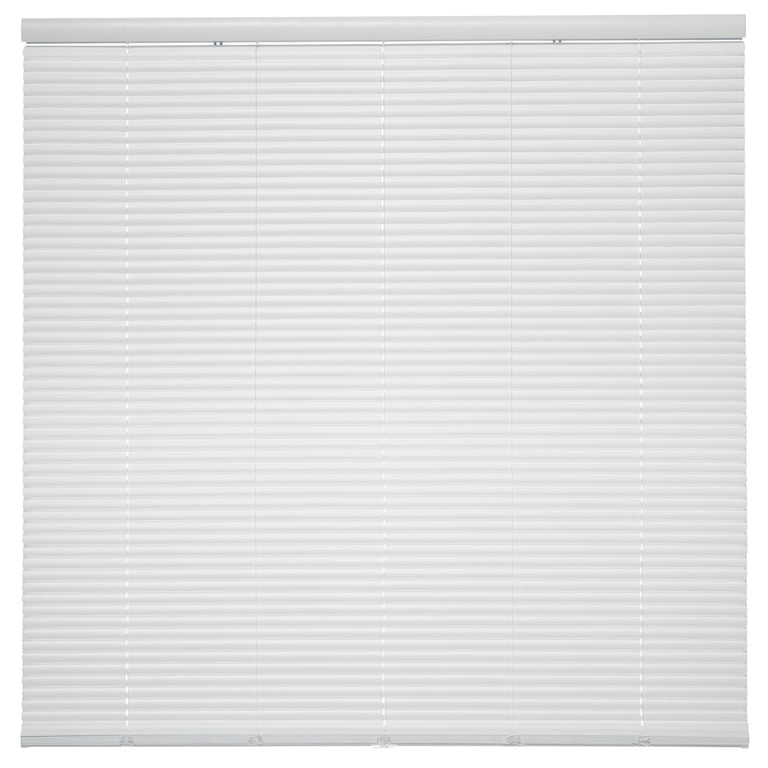 Cordless 1-Inch Light Filtering Mini Blind - White, 40 Inches Wide X 64 Inches Long, Easy Lift, All Hardware Included