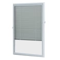 thumbnail image 1 of White Cordless Add On Enclosed Blind with 1/2 in. Wide Aluminum Blinds for 20 in. Width x 36 in. Length Door Window, 1 of 1