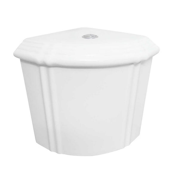 Renovators Supply Vitreous China White Corner Toilet Tank