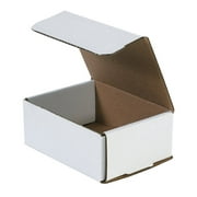 White Corrugated Cardboard Mailing Boxes, 11 1/2" x 3 1/2" x 3 1/2", Pack of 50, Crush-Proof, for Shipping, Mailing and Storing