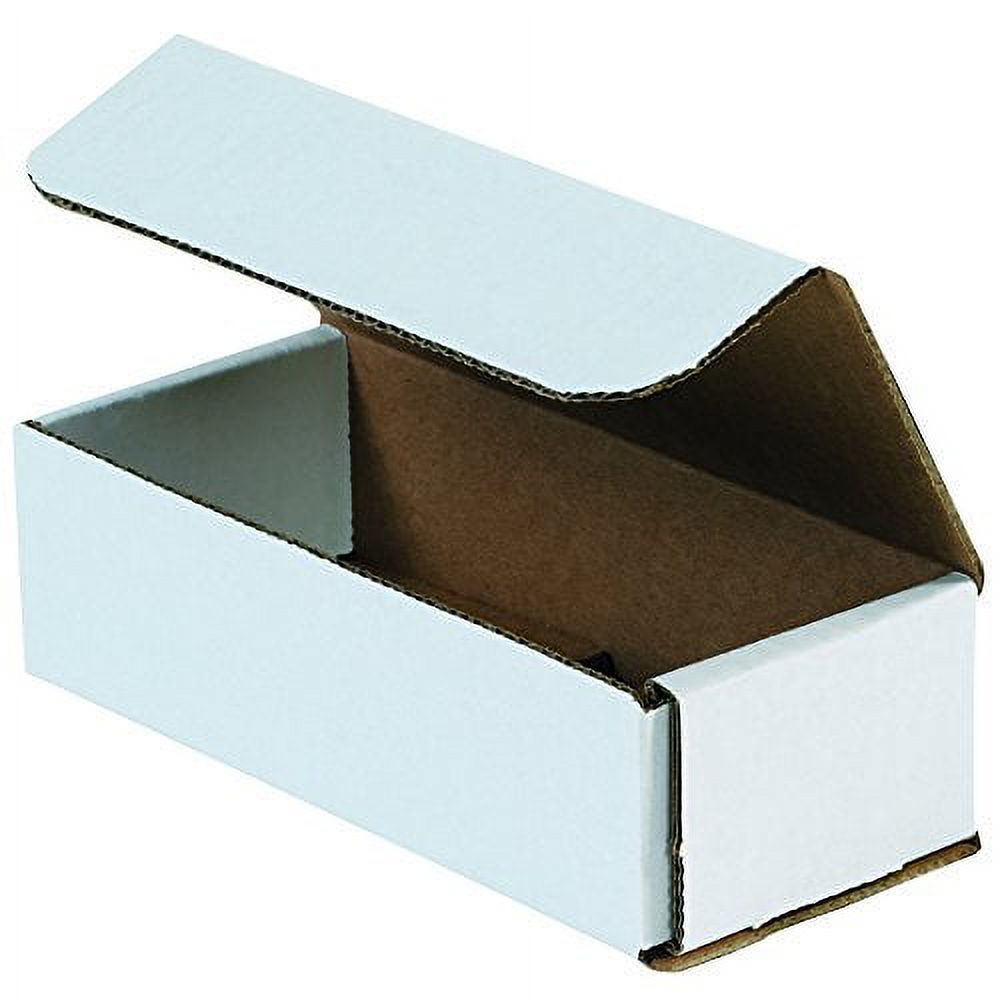 White Corrugated Cardboard Mailing Boxes, 9" X 5" X 4", Pack Of 50