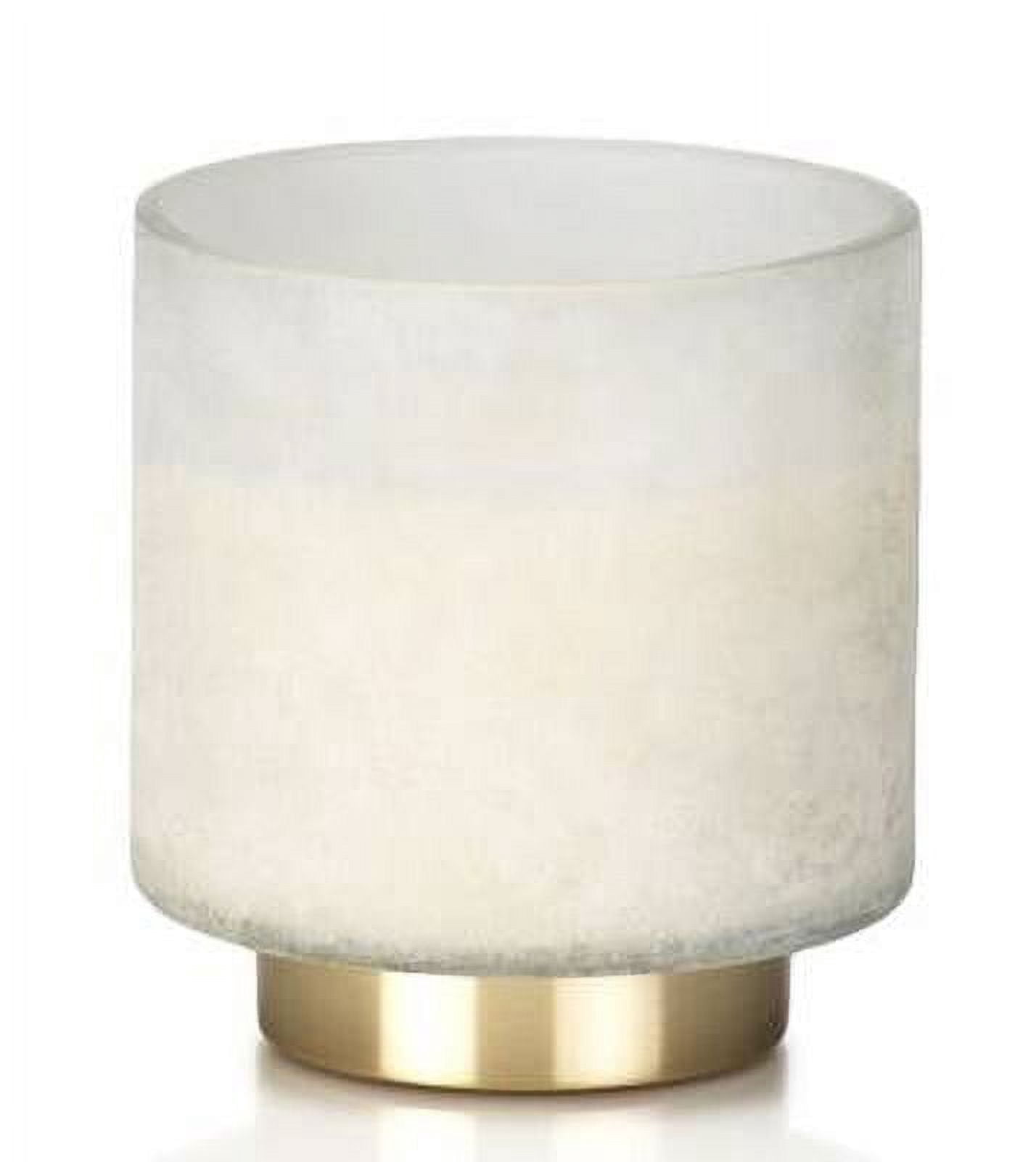 White Cortina Zodax 48 oz Scented Jar Candle - Tobacco Flower Absolute