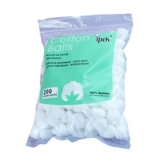 White Cotton Balls - 100% Pure, Soft, and Gentle for Baby Care and Skincare