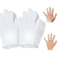 thumbnail image 1 of White Cotton Glove 24 Pieces, Washable Cotton Glove Eczema, Spa Moisturizing Glove for Sleeping, One Size Fit Most Overnight Moisturizing Glove (12 Pairs), 1 of 5