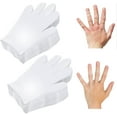 White Cotton Glove 8 Pieces, Washable Cotton Glove Eczema, Spa