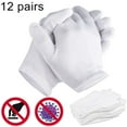 thumbnail image 1 of White Cotton Gloves - Breathable & Protective Work, Jewelry & Exam Gloves For Women With Eczema, Dry Hands, Serving, Archives, Coin Collection, 1 of 7