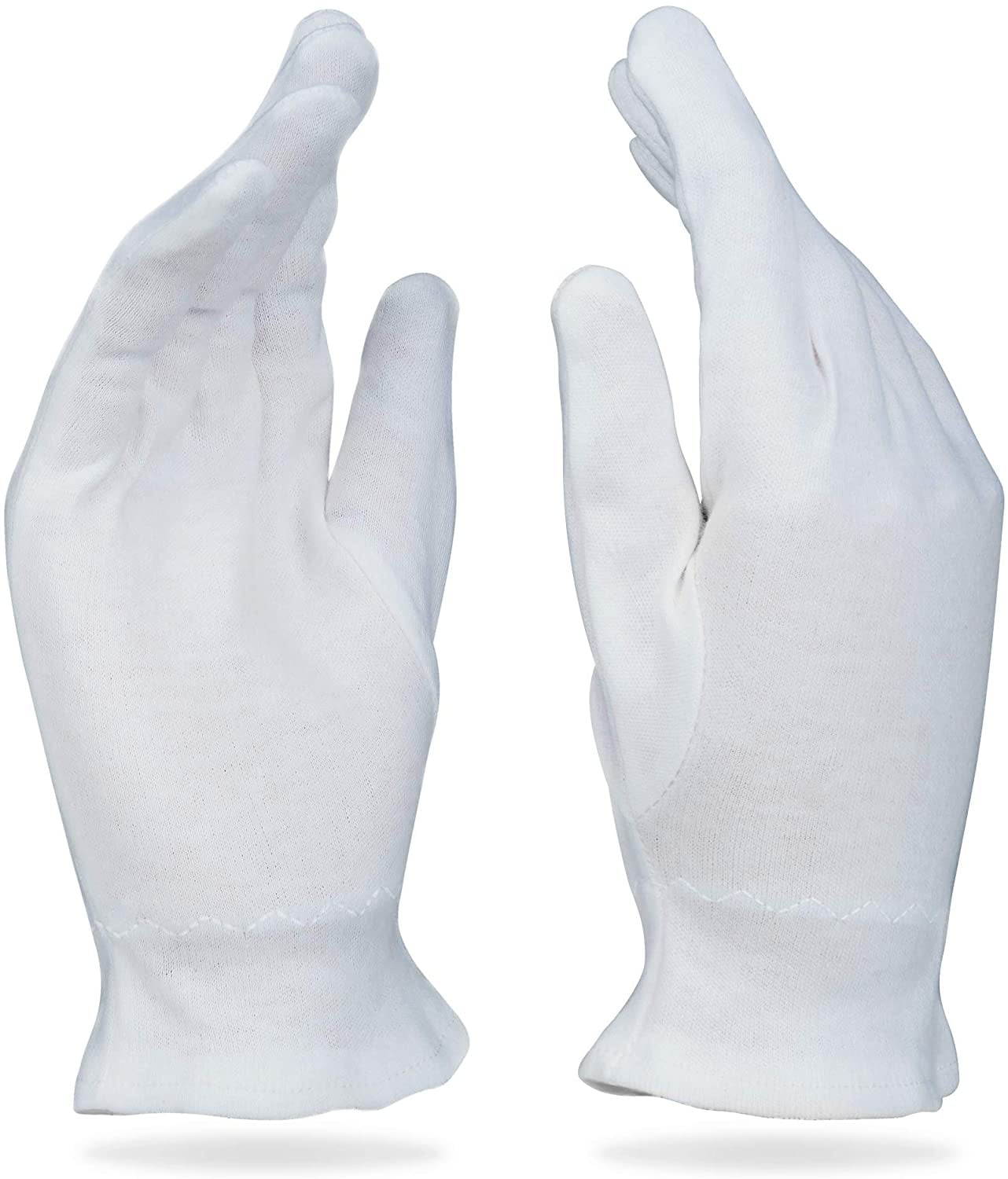 White Cotton Gloves for Eczema,Dry Skin,Moisturizing, Stuffygreenus 24
