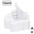 thumbnail image 1 of White Cotton Gloves for Gardening Dry Hands Unisex Cloth Liners 12 Pairs Q0W1, 1 of 9