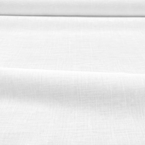 FabricLA White Cotton Lawn Fabric | 60” inches Wide | 2 Yards Length | 75 GSM Thin Lightweight 100% Cotton Fabric | Lining, Summer Dressing Gowns