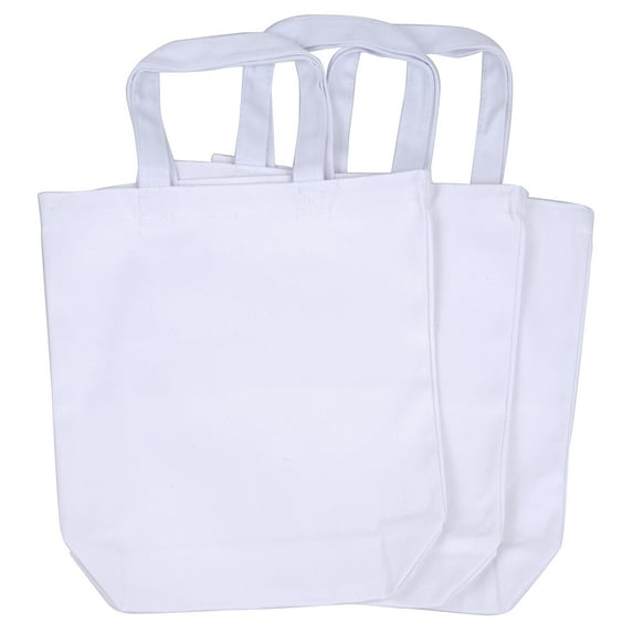 White Cotton Tote Bags - 3ct. by Make Market