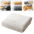 thumbnail image 1 of White Cotton Towel, Soft Highly Absorbent Commercial Bath Towel for Gym Hotel Spa Home, Quick-Dry 600 GSM Plush Spa Towel, 13.7"x29.5", 100% Cotton, 1 of 9