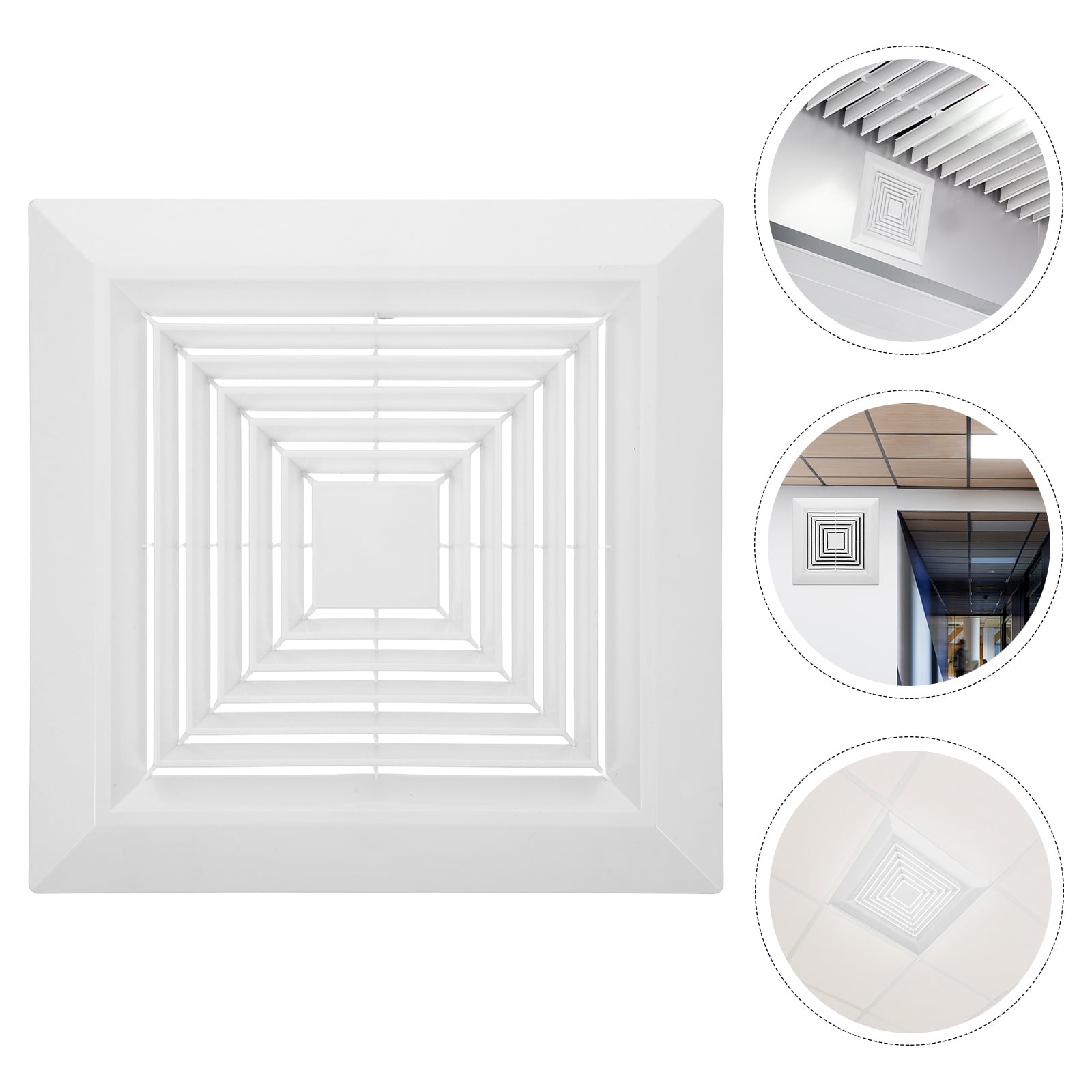 White Cover Bathroom Exhaust Fan Cover Bathroom Fan Vent Cover Ceiling ...