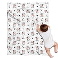 thumbnail image 1 of White Cow Baby Pattern Blanket,Comfortable Soft Flannel Throw Blanket,All Season,Warm Lightweight Blankets for Sofa Bed Couch Living Room Chair,30"x40", 1 of 4