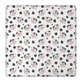 thumbnail image 1 of White Cow Black Spot Couple Pattern Square Fitted Tablecloth with Elastic Edge,Square Table Cover,Washable Elastic Table Cover for Home Kitchen Party Decor 36"x36", 1 of 6