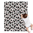 thumbnail image 1 of White Cow Black Spot Face Pattern Blanket,Comfortable Soft Lamb Wool Throw Blanket,All Season,Warm Lightweight Blankets for Sofa Bed Couch Living Room Chair,30"x40", 1 of 4