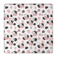 thumbnail image 1 of White Cow Black Spot Geometric Pattern Square Fitted Tablecloth with Elastic Edge,Square Table Cover,Washable Elastic Table Cover for Home Kitchen Party Decor 36"x36", 1 of 6