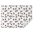 thumbnail image 1 of White Cow Black Spot Moo Pattern Rectangle Tablecloth 60"x84",Waterproof Polyester Rectangle Table Cloth, Wipeable Spillproof Polyester Tablecloth for Dining, Camping, Indoor and Outdoor, 1 of 5